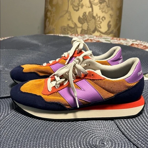 New Balance Sneakers in Purple, Orange, and Navy - Picture 3 of 8
